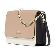 KATE SPADE NEW YORK Women's Madison Saffiano Leather Large Flip CrossBody Bag, Toasted Hazelnut