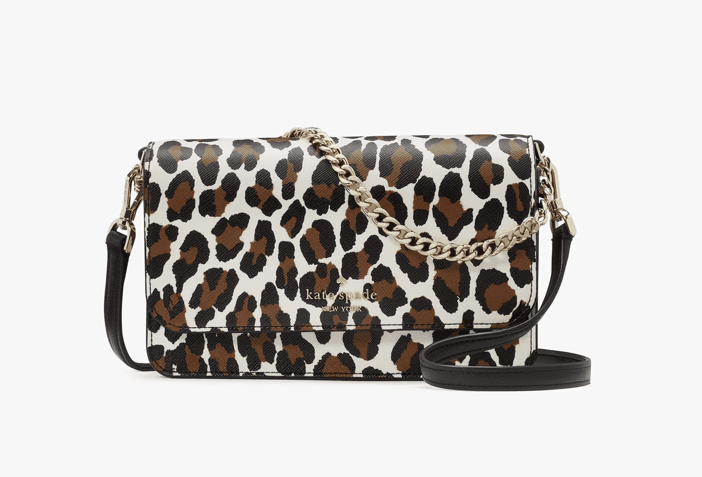 Kate Spade New York Women's Madison Saffiano Leather Small Flip CrossBody Bag