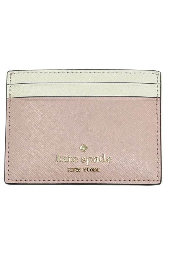 Women's Madison Saffiano Leather Small Slim Card Holder (Rose Smoke Multi)