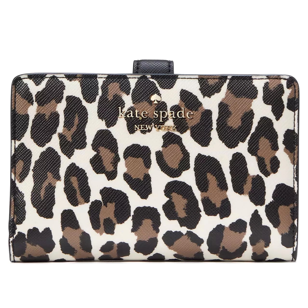 折りたたみ財布 Kate Spade Madison Spotted Leopard Medium Compact Wallet Kate Spade New York Women's Madison Spotted Leopard Medium