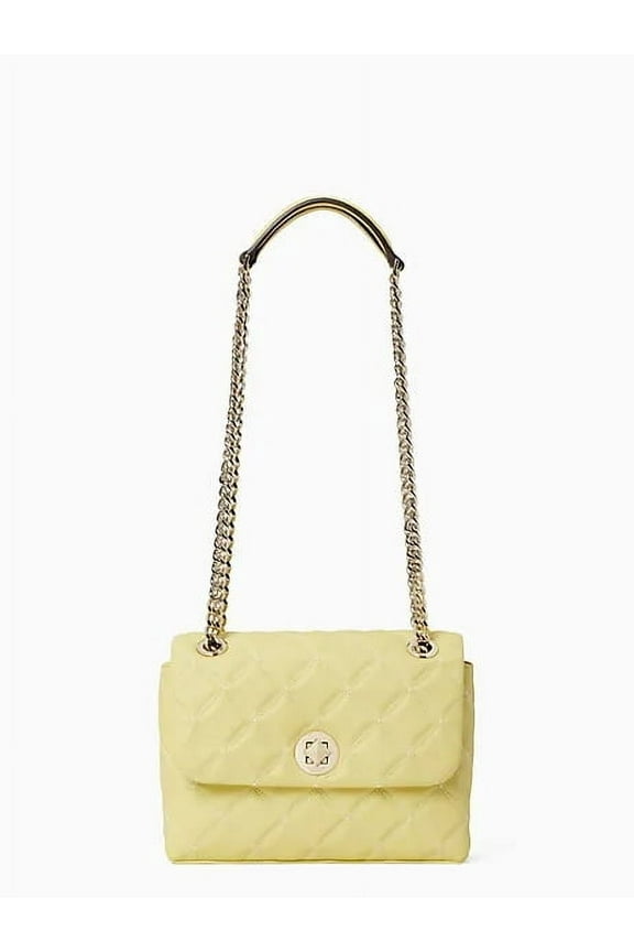 Women's Natalia Small Flap Quilted Convertible Crossbody Bag (Frosty Lime)