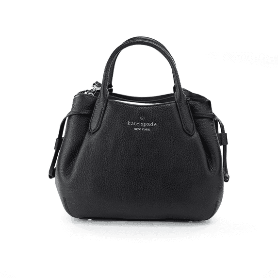 Kate Spade New York Women’s Pebbled Leather Dumpling Satchel Bag, Black