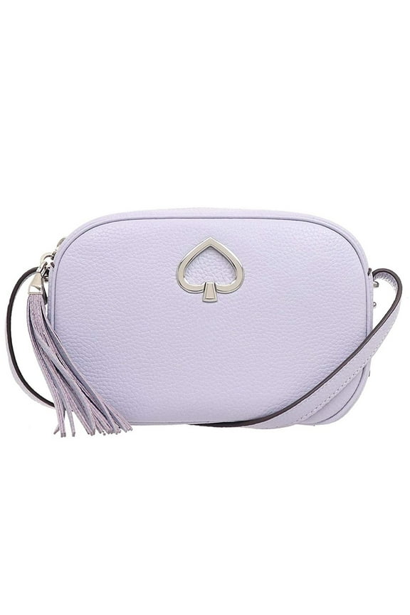 Women's Pebbled Leather Kourtney Crossbody Bag (Frozen Lilac)