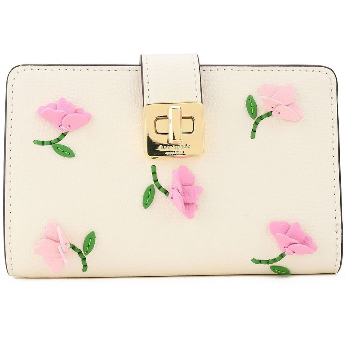 Kate Spade New York Women's Phoebe Floral Applique Turn-lock