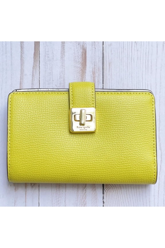 Women's Phoebe Refined Grain Leather Medium Wallet (Lime Slice)