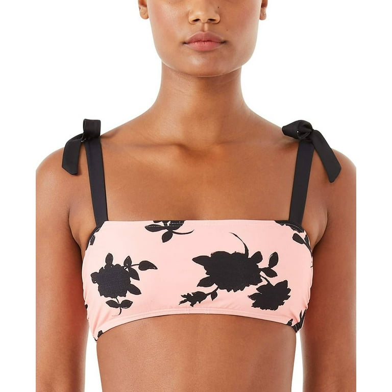 Kate Spade New York Women s Pink Printed Bow Tie Bikini Top Walmart