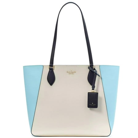 Kate Spade New York Women's Poppy Refined Grain Leather Large Tote (Blazer Blue Multi)