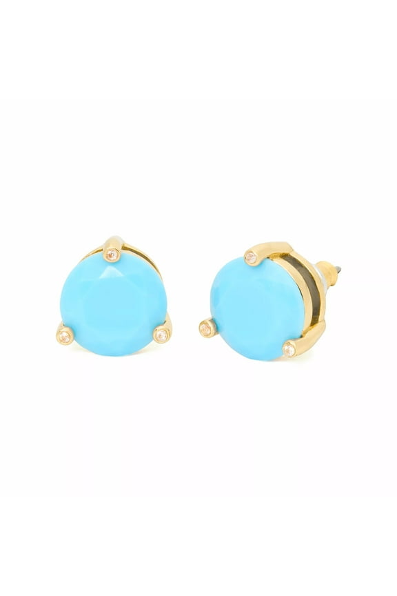 Women's Rise And Shine Gold Plated Studs (Turquoise)