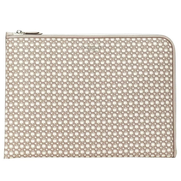 Kate Spade New York Women's Saffiano PVC Spade Link L-Zip Universal Laptop Case (White Multi)