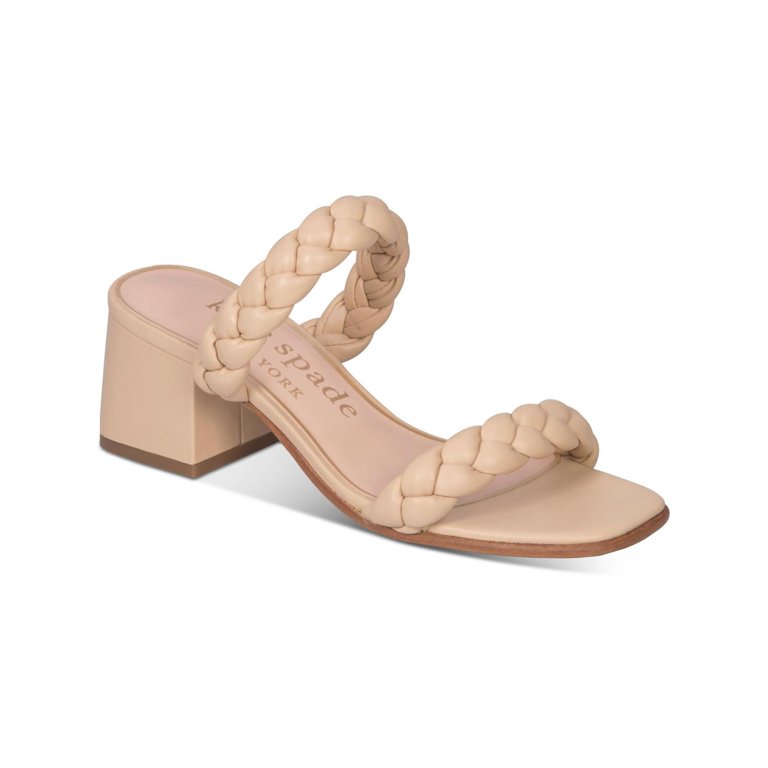 Kate Spade New York Womens Juniper Leather Dressy Slide Sandals