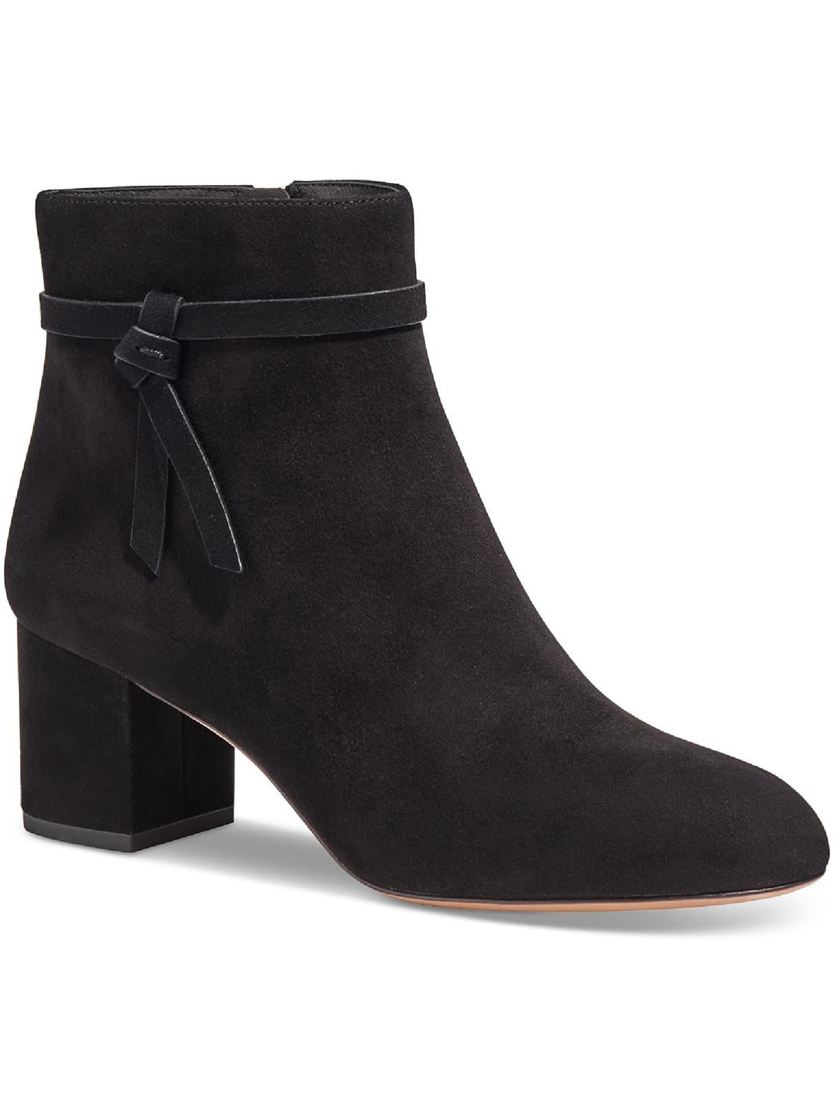 Kate spade black suede booties best sale