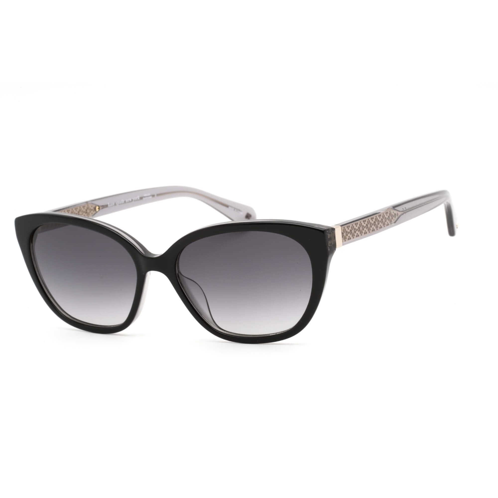 KATE SPADE NEW YORK Womens Philippa/G/S Cat Eye Sunglasses Black/Gray Shaded 54 Millimeters