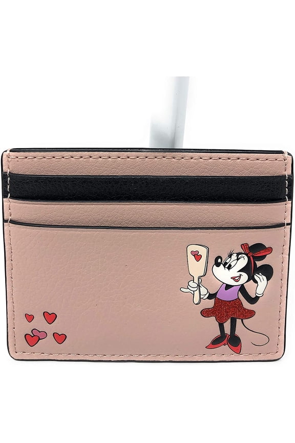x Minnie Mouse Small Slim Cardholder in Pale Vellum Multi