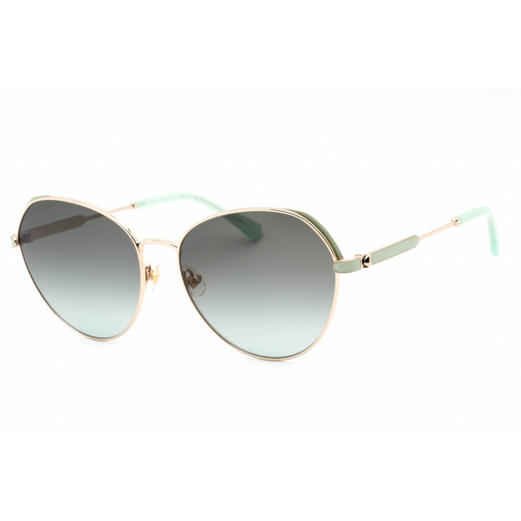 Kate Spade OCTAVIA/G/S 0PEFIB 59mm Round Sunglasses Women's Gold Green