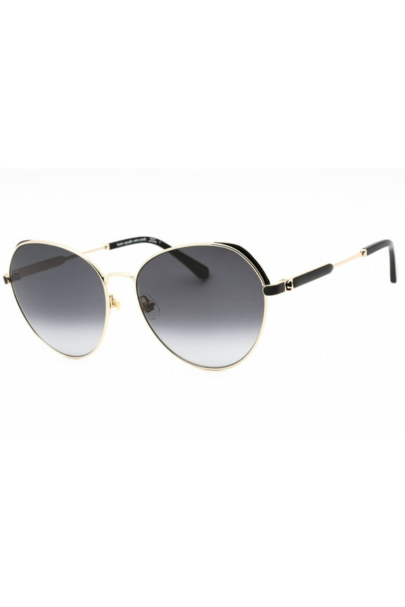 Kate Spade OCTAVIA/G/S 0RHL 9O Women's Gold Black Metal Sunglasses