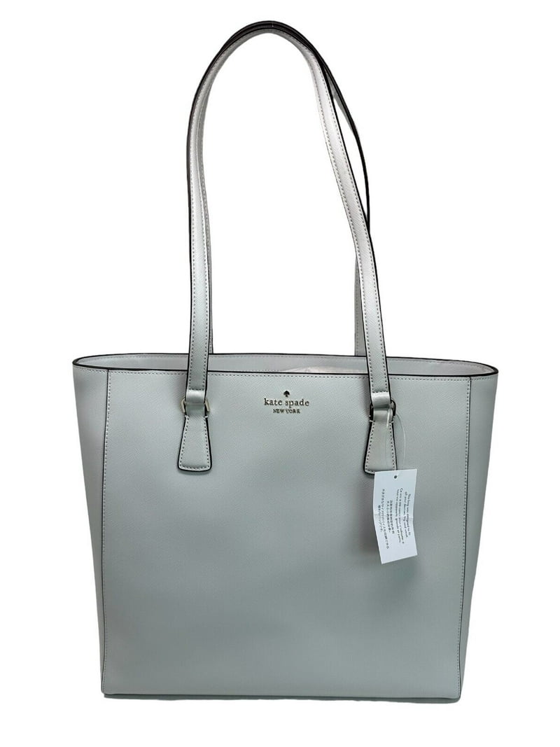 Kate Spade Perry Saffiano Leather Laptop Tote Bag Stone Path K8693