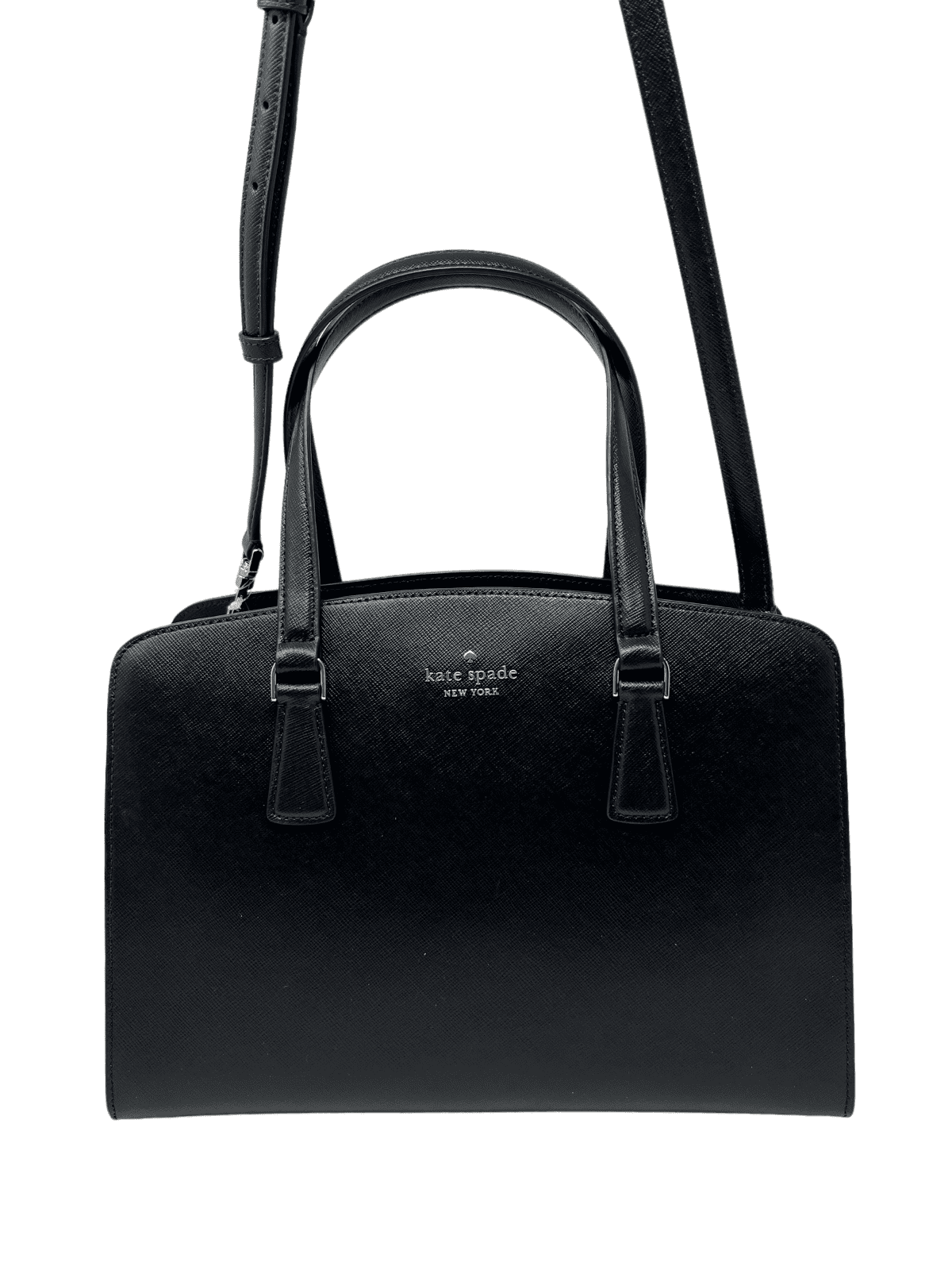 Kate Spade Perry Saffiano Leather Medium Triple Compartment Satchel Bag KG025