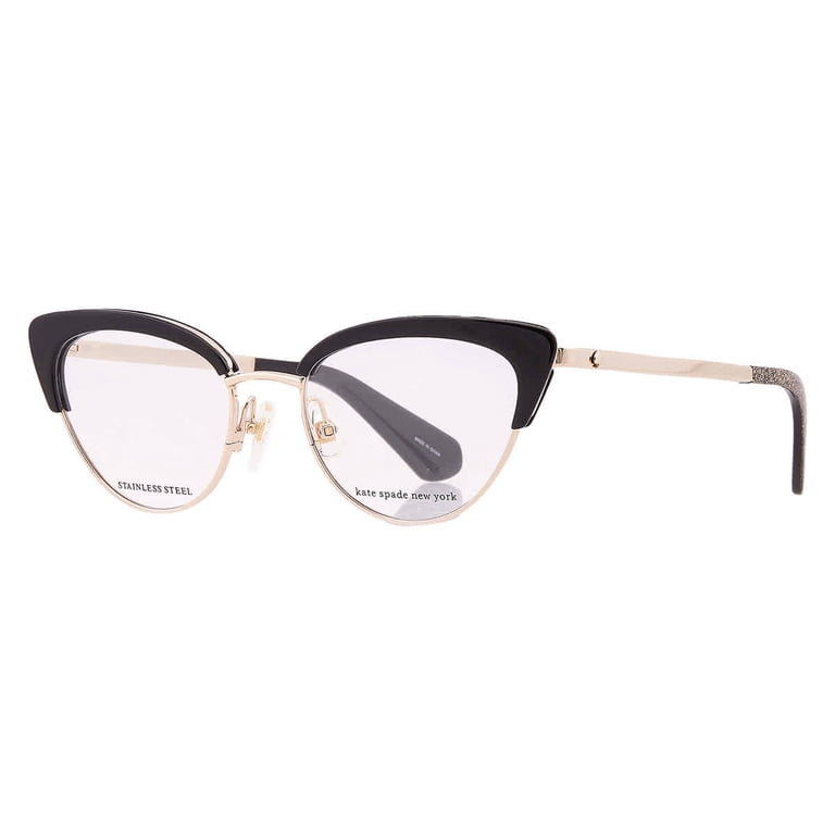 Kate Spade Plastic Womens Cat-Eye Eyeglasses Black 50mm  display picture 1