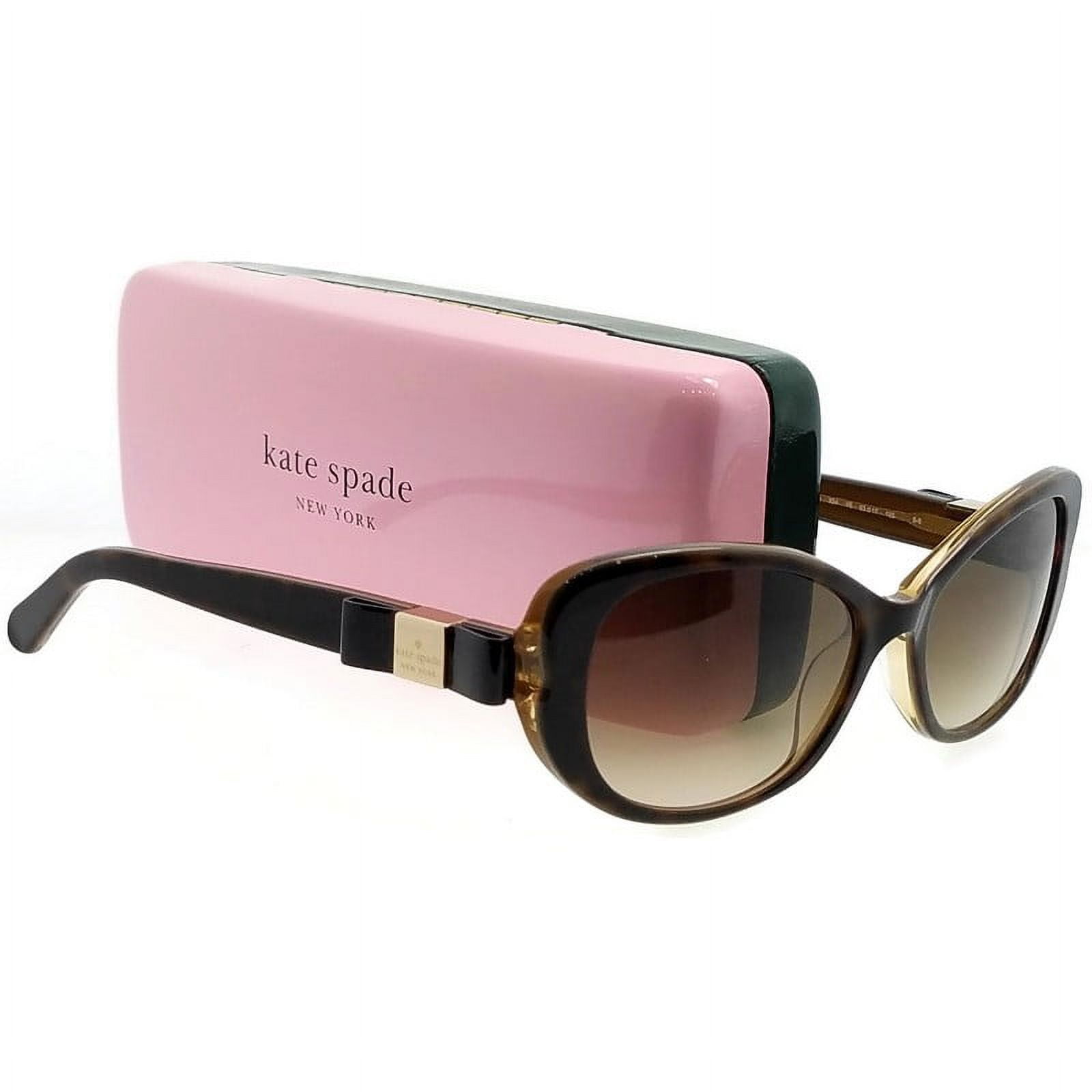 Kate Spade Plastic Womens Cat Eye Sunglasses Brown 53mm Adult Walmart