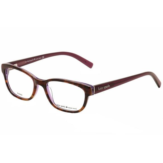 Kate Spade Plastic Womens Rectangle Eyeglasses Tortoise 50mm Adult