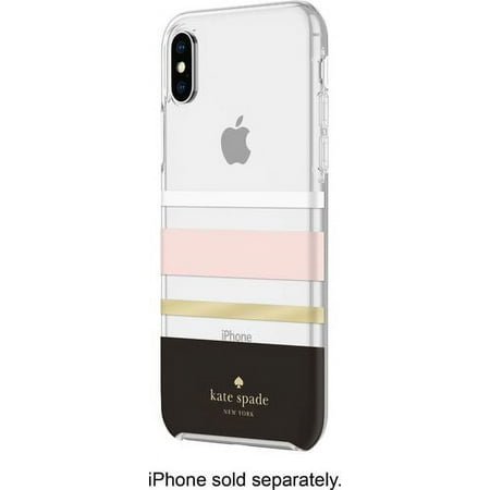 kate spade new york - Case for Apple® iPhone® XS Max - Charlotte Stripe Black