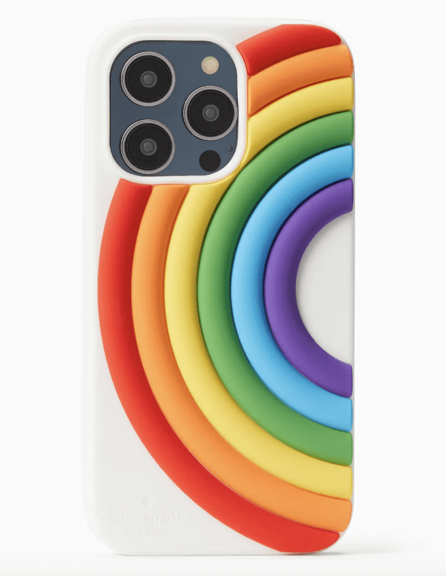 【新品未使用】ケイトスペードiPhone14Pro ケース 虹 レインボー kate spade NEW YORK - 新品未使用 ケイトスペードiPhone14Pro ケース