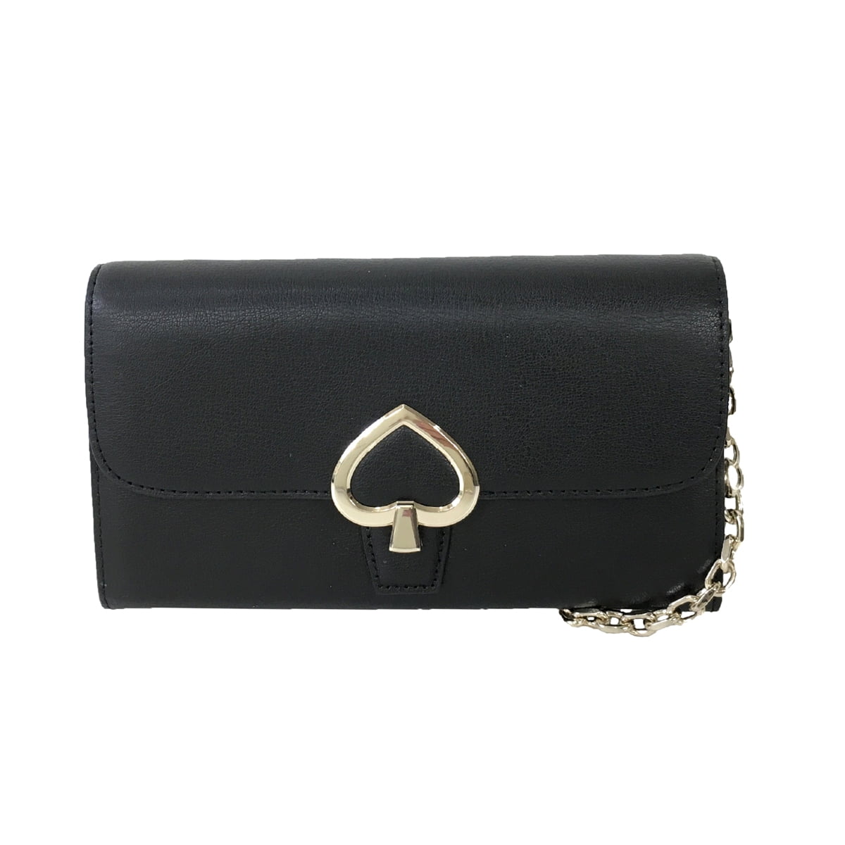 Kate Spade Robyn Leather Convertible Crossbody Clutch Wallet, Black