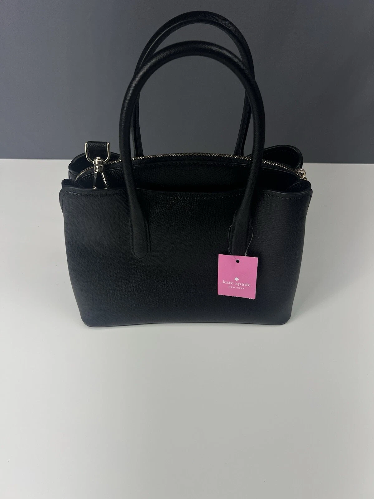 Kate Spade Rory Medium Black Saffiano Leather Satchel