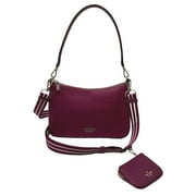 KATE SPADE NEW YORK Kate Spade Rosie Shoulder Bag Pebbled Leather Detachable Coin Purse KF086 $399 (Dark Raspberry)
