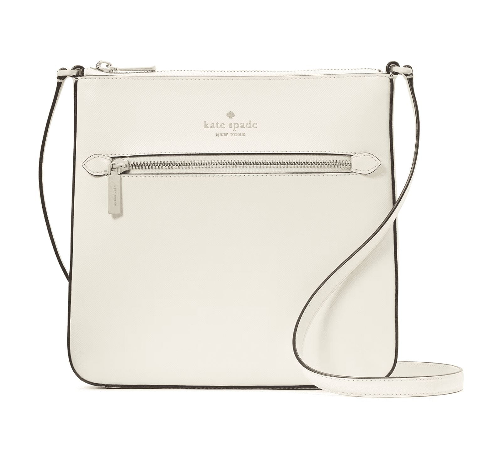 Kate Spade Sadie North South Meringue Saffiano Leather Crossbody Bag K7379