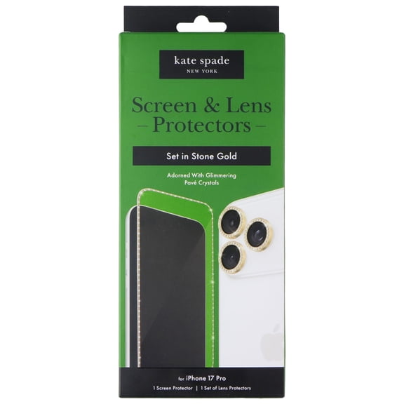 Kate Spade Screen & Lens Protectors for Apple iPhone 17 Pro - Set In Stone Gold