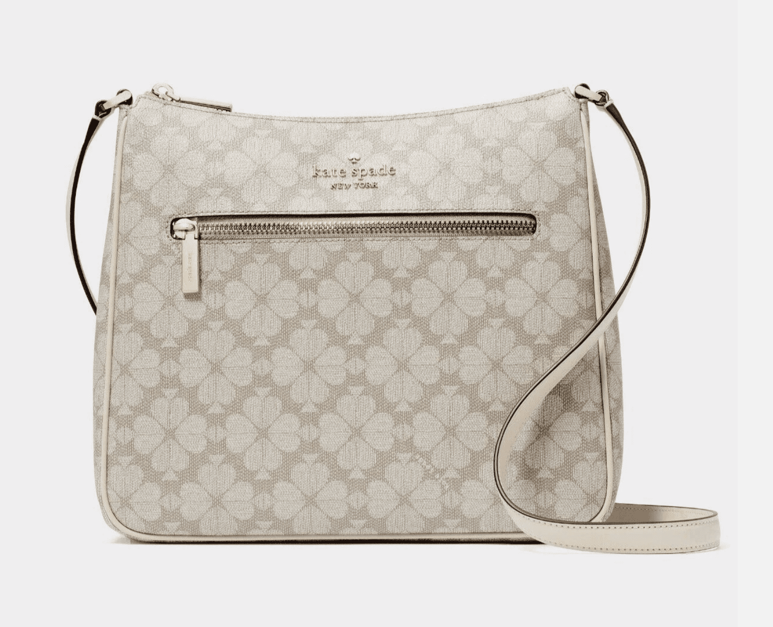 Kate Spade Signature Spade Flower Swingpack Crossbody Bag Dark Beige KG481 $329