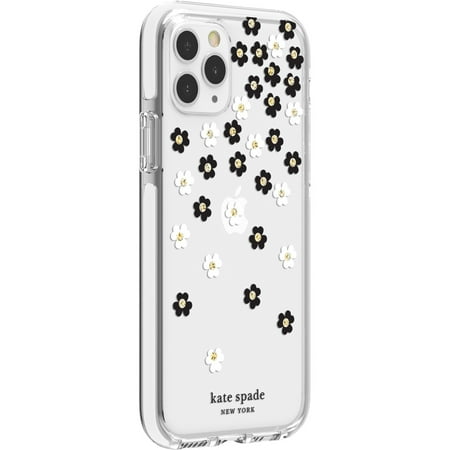 kate spade new york - Defensive Hardshell Case for Apple® iPhone® 11 Pro - Scatter Flower Black/White