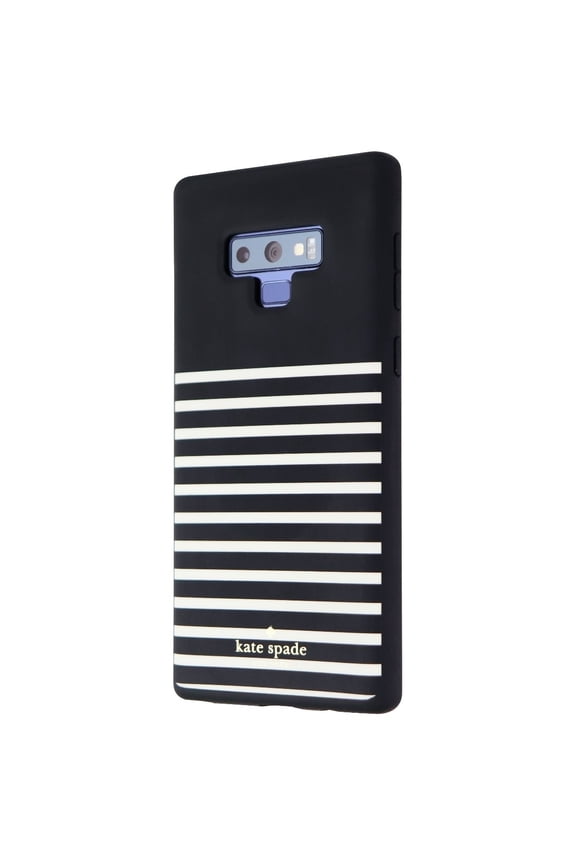Kate Spade Soft Touch Case for Samsung Galaxy Note9 - Feeder Stripe Black/Cream
