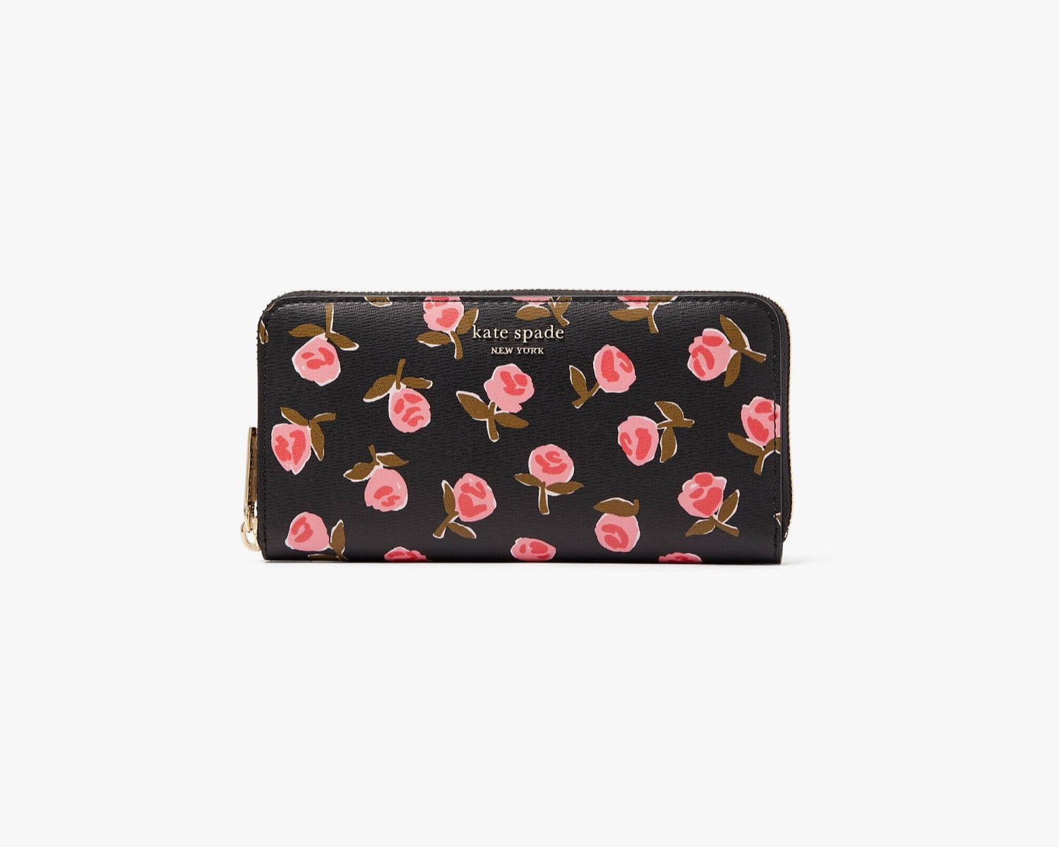 Kate Spade Spencer Ditsy Rose Zip around Continental Wallet K5696 BLACK MULTI Walmart