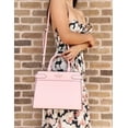 thumbnail image 1 of Kate Spade Staci Cameron Medium Top Zip Satchel Crossbody Chalk Pink Leather, 1 of 3