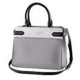 thumbnail image 1 of Kate Spade Staci Nimbus Grey Colorblock Medium Leather Crossbody Satchel Handbag, 1 of 7