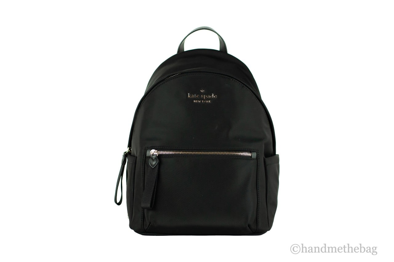 Kate Spade The Little Better Chelsea Medium Black Nylon Backpack Bag Bookbag
