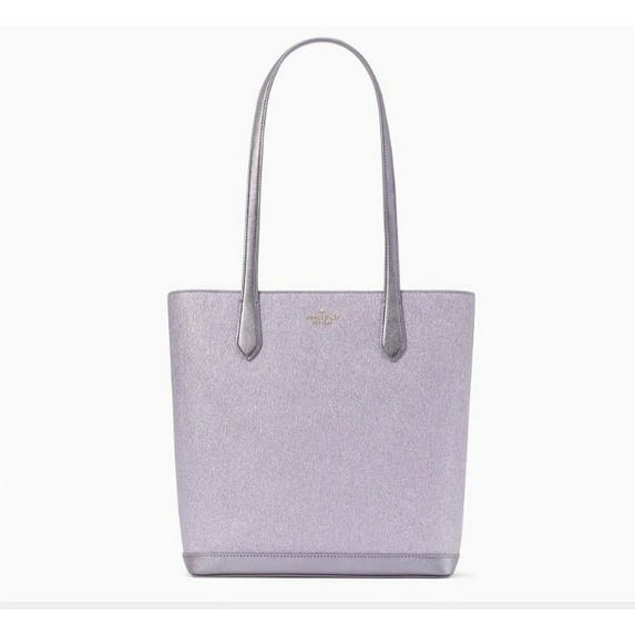 Kate Spade Tinsel Lilac Frost Purple Glitter Shoulder Tote Bag Handbag Holiday