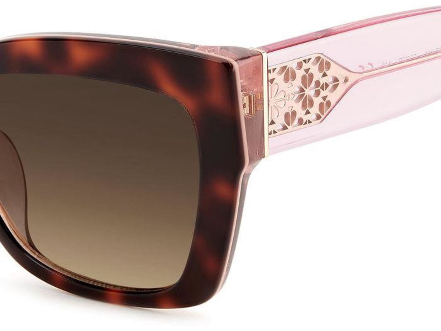 Kate Spade KS VALERIA/S Acetate Womens Cat Eye Sunglasses Havana Pink 53mm Adult