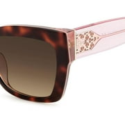 KATE SPADE NEW YORK Kate Spade KS VALERIA/S Acetate Womens Cat Eye Sunglasses Havana Pink 53mm Adult