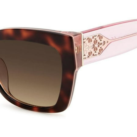 Kate Spade KS VALERIA/S Acetate Womens Cat Eye Sunglasses Havana Pink 53mm Adult