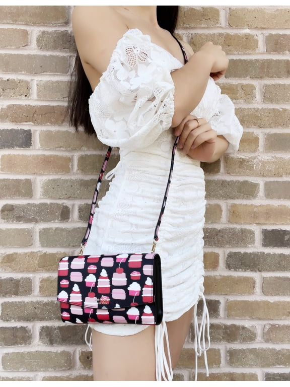 Kate Spade Winni Laurel Way Mini Pastries Cupcakes Phone Crossbody Handbag