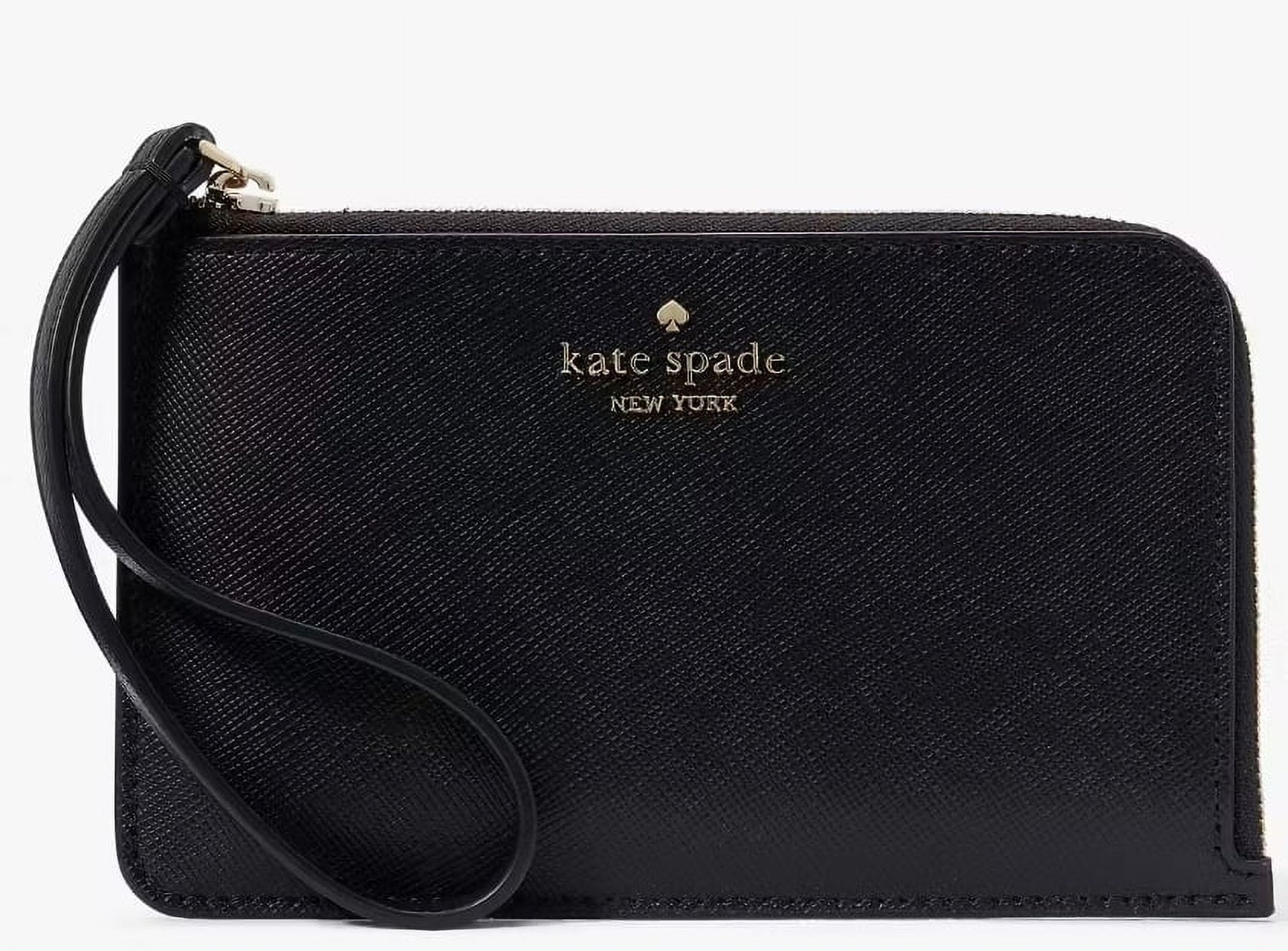 Kate Spade Women's Black Lucy Small L-zip Wristlet - Walmart.com