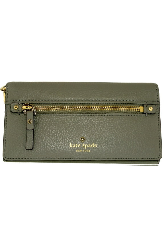 Kate Spade Women's Cobble Hill Rae Leather Wristlet Baguette - City Fog