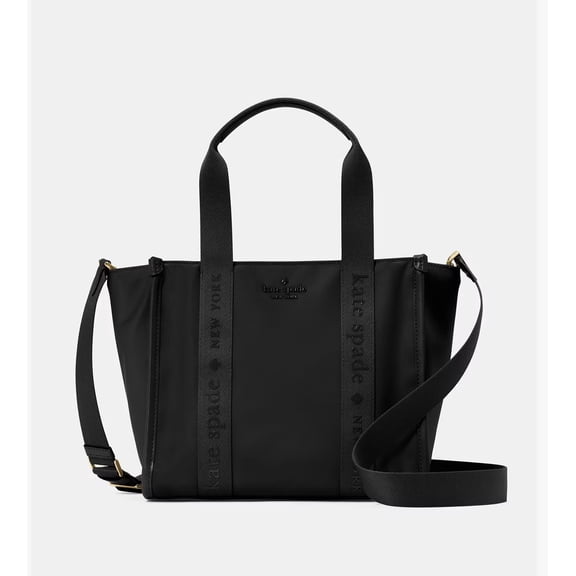 Kate Spade Women's Kip Canvas Small Tote Bag Black Solid