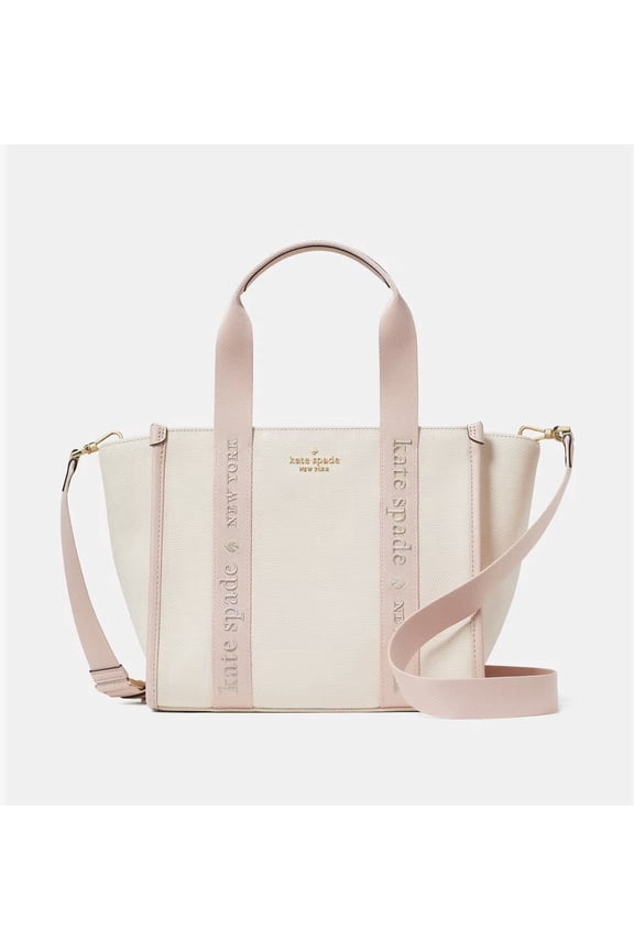 Kate Spade Women's Kip Canvas Small Tote Bag Rose Smoke Multi