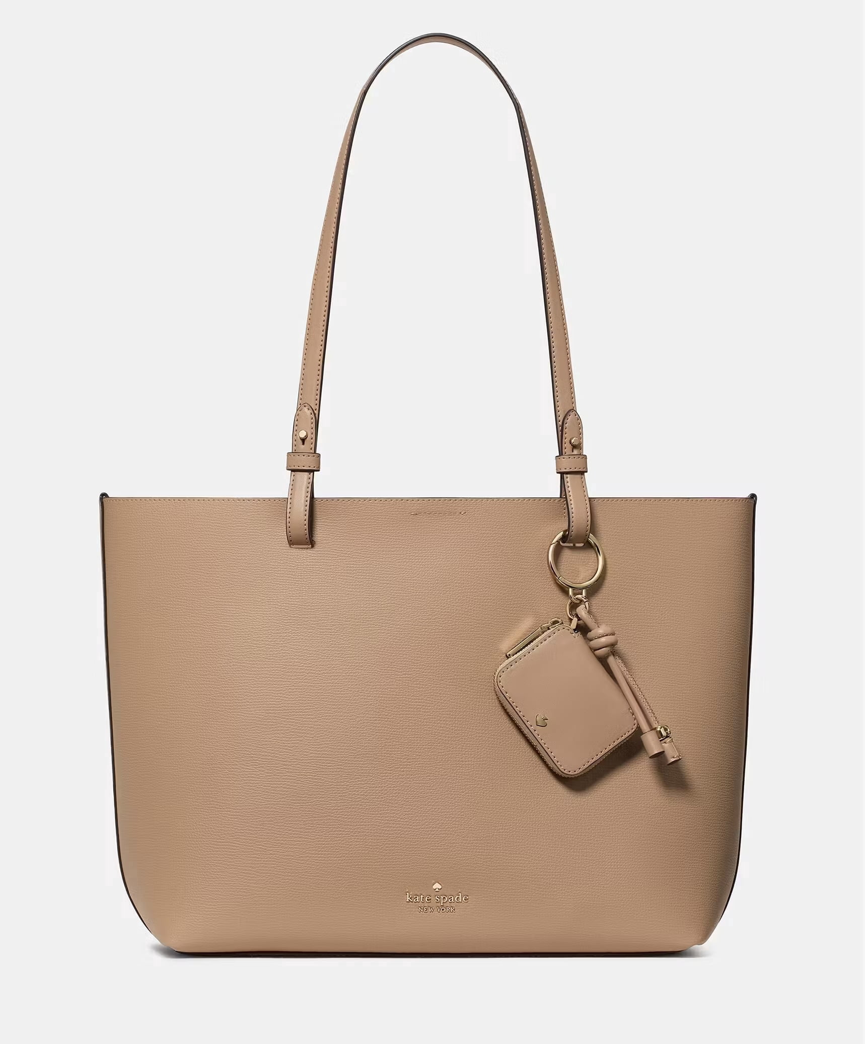 Kate Spade Women's Tessa Tote Bag with Charm in Refined Grain