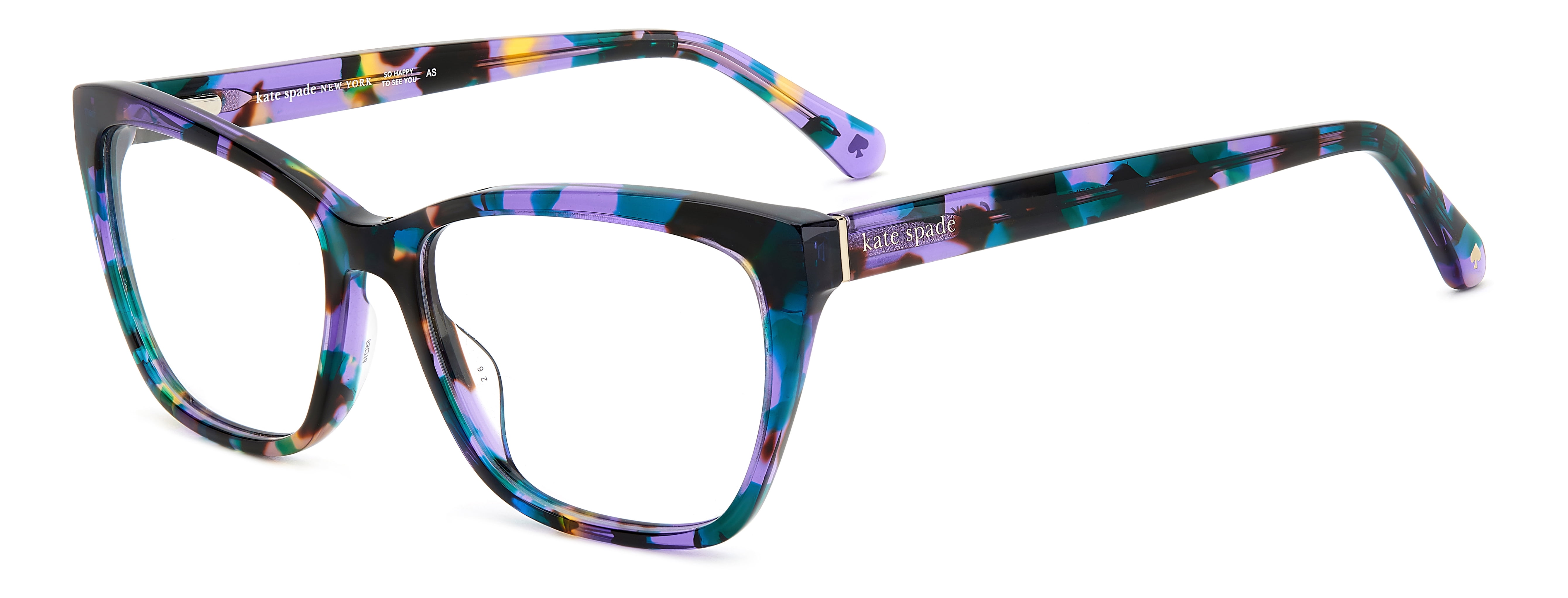 Kate Spade Womens Celestine Rx'ble Eyeglasses with Case, Violet Havana