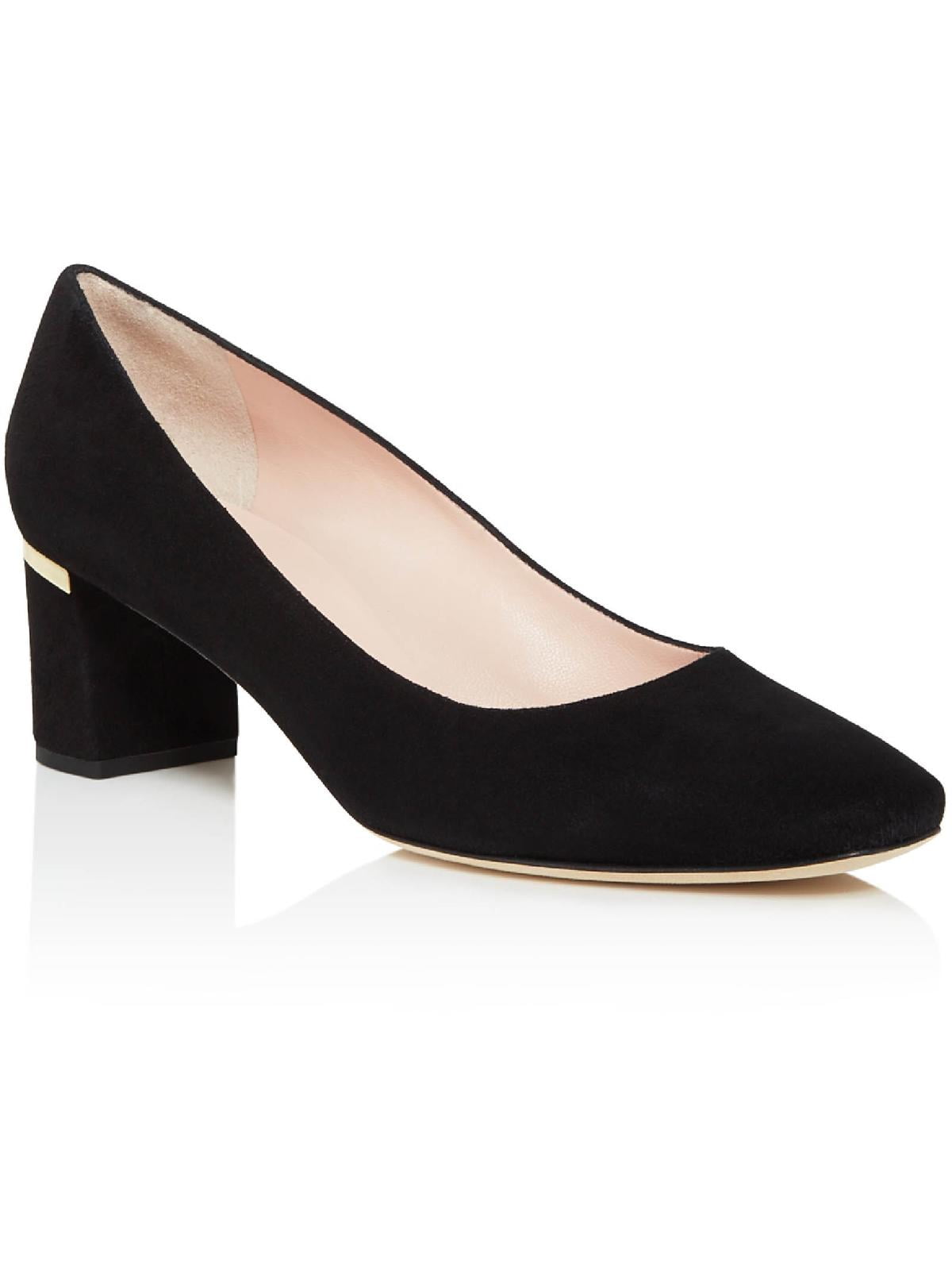 Kate spade black suede pumps sale